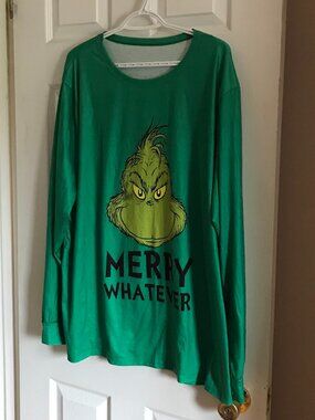 Grinch Nightshirt Plus Size 2XL Christmas